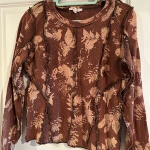 Women’s Oli & Hali Leaf Print Top